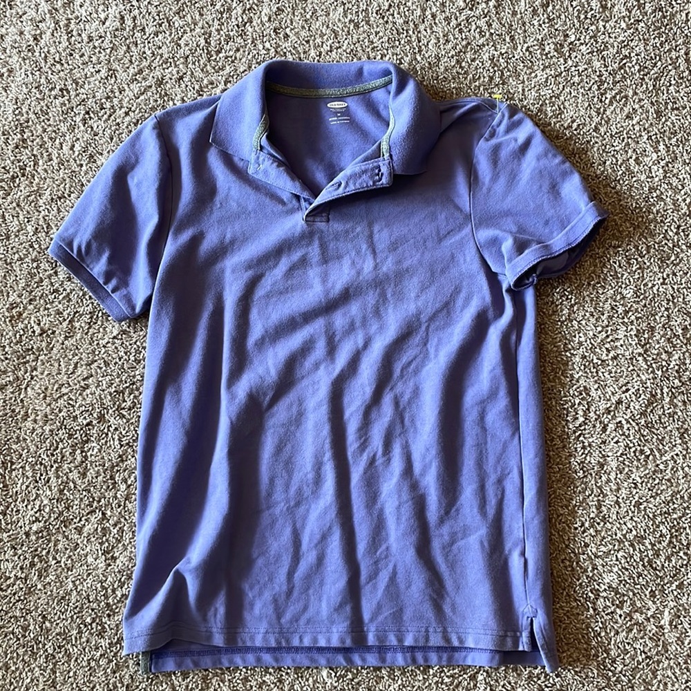 Purple Shirt Sleeve Polo